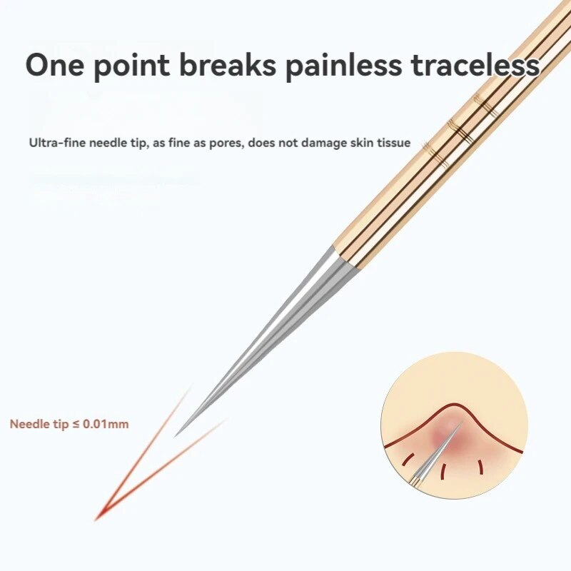 Stainless Steel Acne Needle Set DualPurpose Pimple Remover Tools for Clear Skin