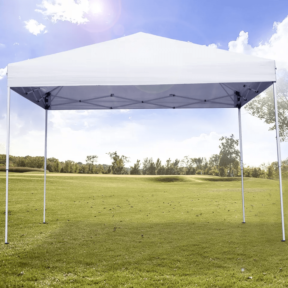 Canopy Tent With Adjustable Straight Legs Wheeled Carry Bag Ropes Waterproof Outdoor Shelter For Ev 10