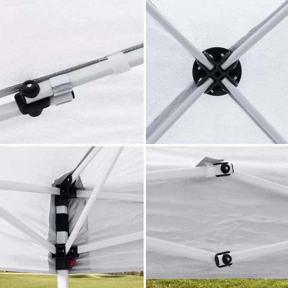 Canopy Tent With Adjustable Straight Legs Wheeled Carry Bag Ropes Waterproof Outdoor Shelter For Ev 1