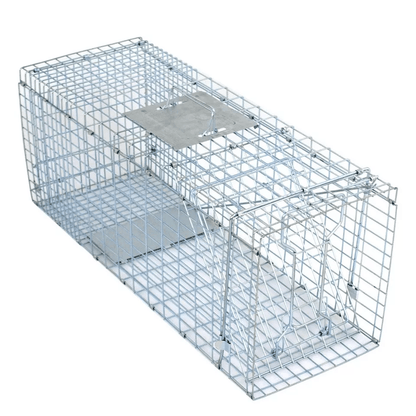 Heavy Duty Folding Live Animal Trap Humane Raccoon Cat  Small Animal Cage 1