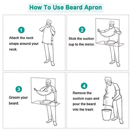 Beard Shaving Apron for Men Hairdresser Cleaning Bib Grooming  Hygiene Essential Ideal Gift