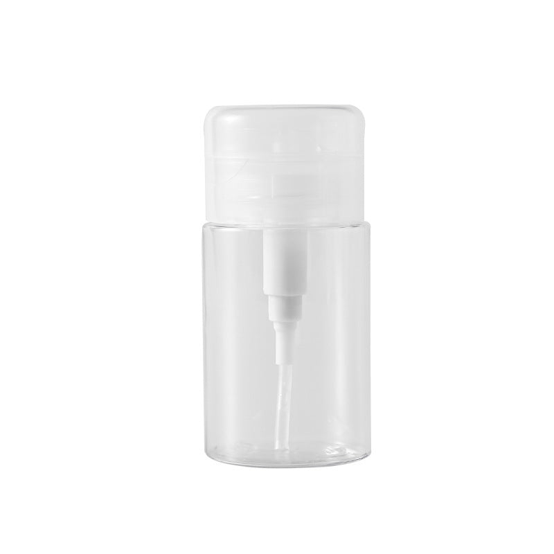 Nail Refillable Empty Bottles with Press Pump Dispenser Manicure Polish Remover  Cleaner Tool