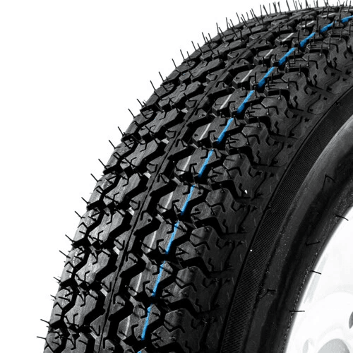 Premium Trailer Tires  Rims Load Range C Set Lug White Spoke Wheels Durable Trailer Tires 3