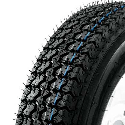 Premium Trailer Tires  Rims Load Range C Set Lug White Spoke Wheels Durable Trailer Tires 3