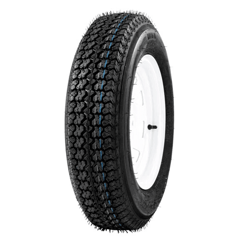 Premium Trailer Tires  Rims Load Range C Set Lug White Spoke Wheels Durable Trailer Tires 7