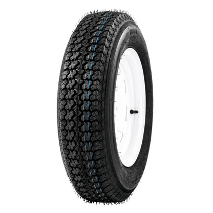 Premium Trailer Tires  Rims Load Range C Set Lug White Spoke Wheels Durable Trailer Tires 7