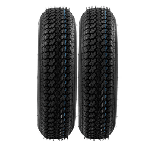 Premium Trailer Tires  Rims Load Range C Set Lug White Spoke Wheels Durable Trailer Tires 2