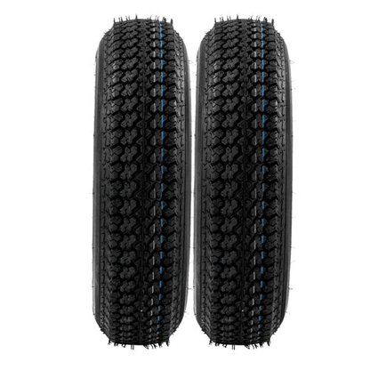 Premium Trailer Tires  Rims Load Range C Set Lug White Spoke Wheels Durable Trailer Tires 2