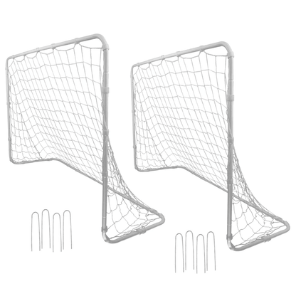 Portable Kids Soccer Goals Metal Frame Backyard Practice Nets 1