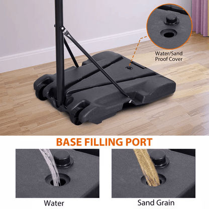 Basketball Hoop Outdoor Adjustable 557 Ft Portable Basketball Goal Stand For Kids With Wheels And B 8