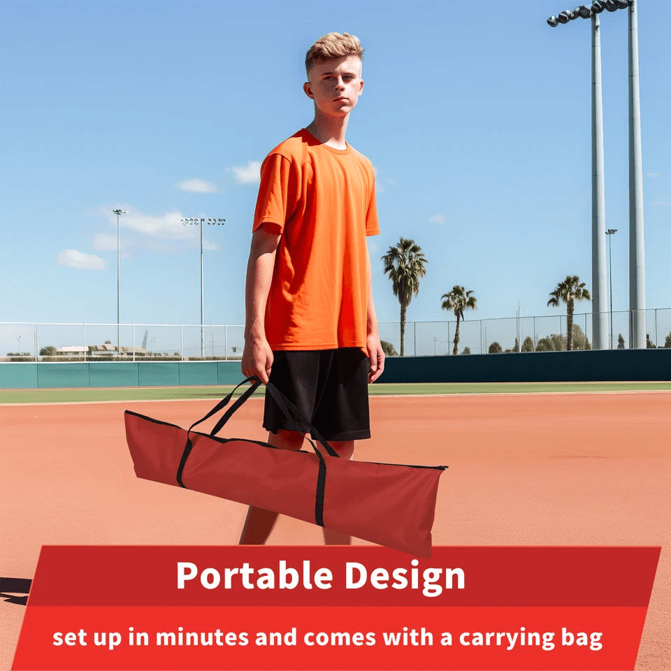 Baseball Softball Practice Net  Portable Hitting  Pitching Training Net With Strike Zone Carry Bag 8