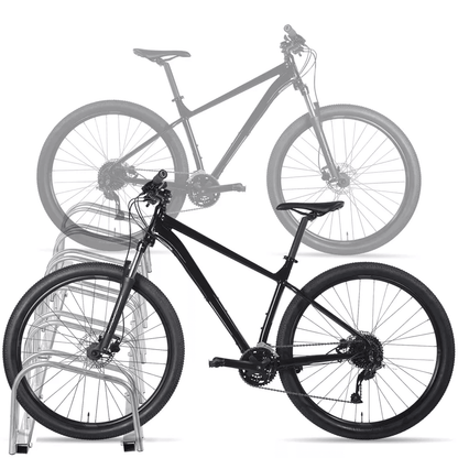 Bike Storage Rack Bicycle Floor Parking Stand For Home Garage Indoor Outdoor Adjustable Steel Organ 8