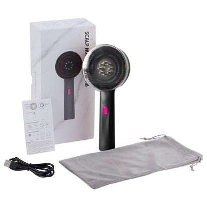 Hair Care Electric Vibration Massage Comb  Red Light Therapy Scalp Brush  Liquid Oil Applicator fo