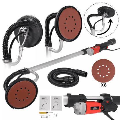 High Power Drywall Sander, Variable Speed Electric Sander for Professional Wall & Ceiling Finishing