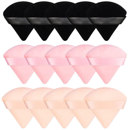 Triangle Powder Puff Face Makeup Sponge Soft Velour Blender for Loose  Setting Powder Foundation