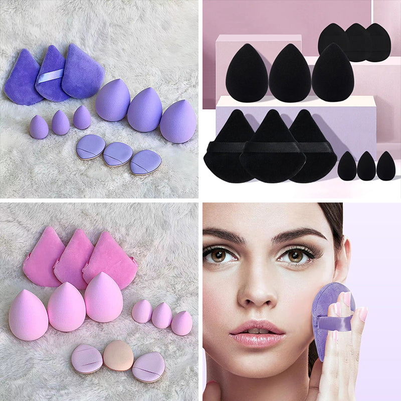 Triangle Powder Puff Face Makeup Sponge Soft Velour Blender for Loose  Setting Powder Foundation