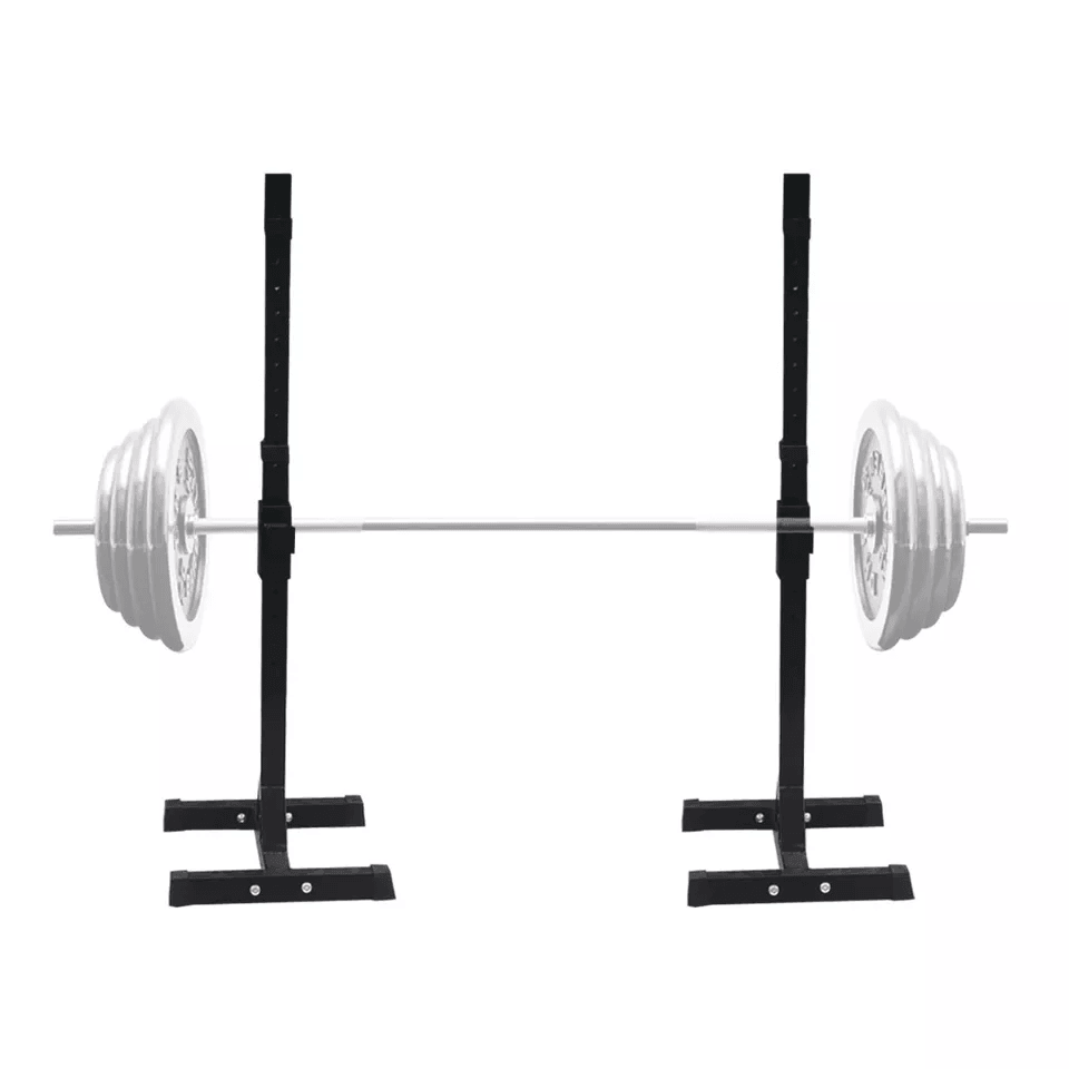 Adjustable Squat Rack Heavy Duty Barbell  Dumbbell Bench Stand 4
