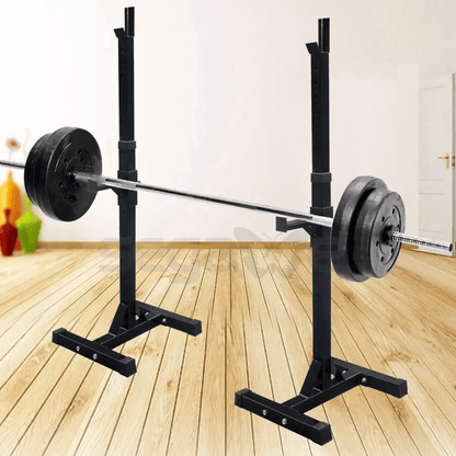 Adjustable Squat Rack Heavy Duty Barbell & Dumbbell Bench Stand