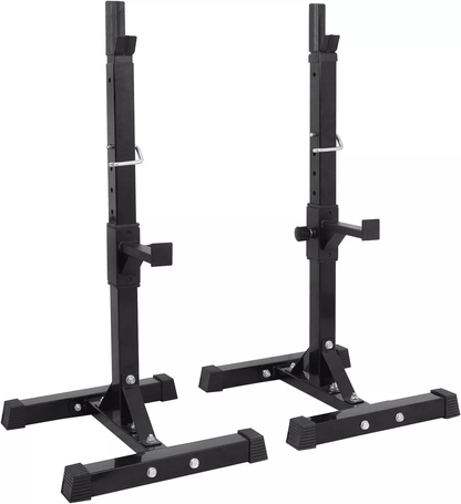 Adjustable Squat Rack Heavy Duty Barbell  Dumbbell Bench Stand 2