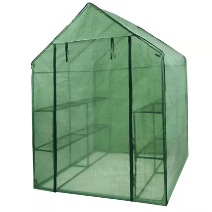 Portable Green House Outdoor With Shelves Tiers Walk In Greenhouse For Planter HeavyDuty Frame And  15