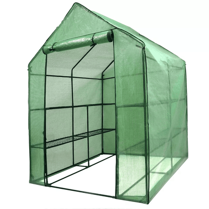 Portable Green House Outdoor With Shelves Tiers Walk In Greenhouse For Planter HeavyDuty Frame And  16