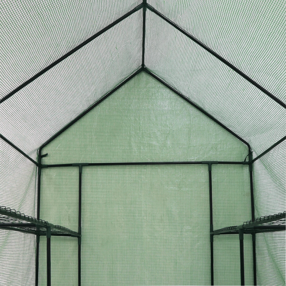 Portable Green House Outdoor With Shelves Tiers Walk In Greenhouse For Planter HeavyDuty Frame And  11