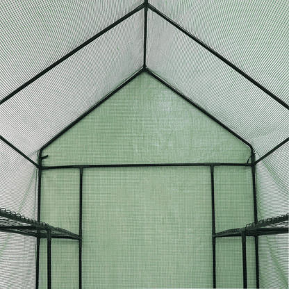 Portable Green House Outdoor With Shelves Tiers Walk In Greenhouse For Planter HeavyDuty Frame And  11