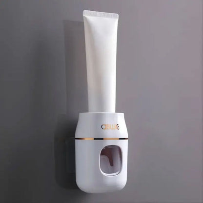 Upgrade Your Bathroom with Automatic Toothpaste Squeezer  Storage Rack Easy Refills  Organization