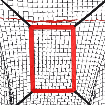 Baseball Softball Teeball Practice Batting Training Net With Strike Zone Portable  Durable Hitting  8