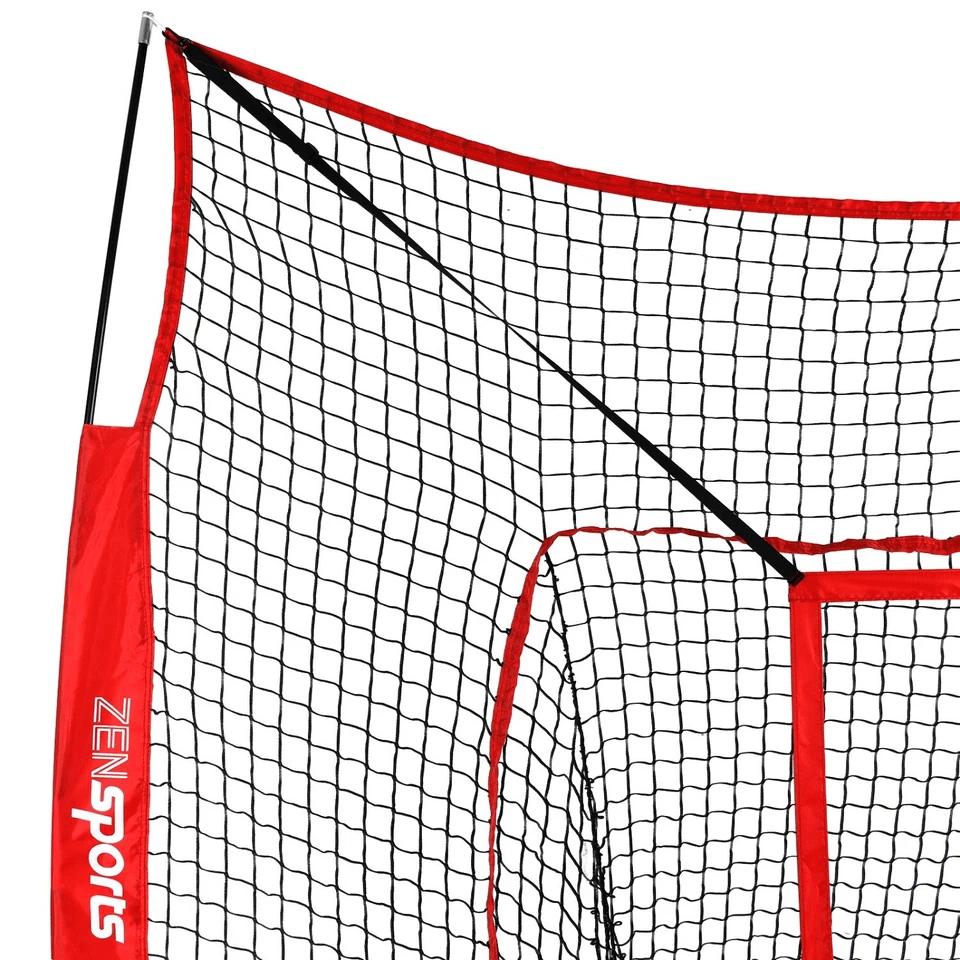 Baseball Softball Teeball Practice Batting Training Net With Strike Zone Portable  Durable Hitting  4