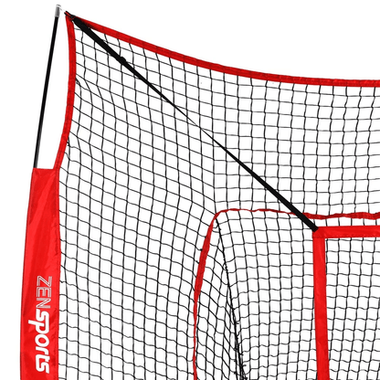 Baseball Softball Teeball Practice Batting Training Net With Strike Zone Portable  Durable Hitting  4