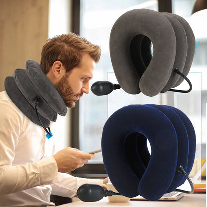 Inflatable Cervical Neck Traction Brace Breathable  Comfortable Neck Stretcher for Posture Correct