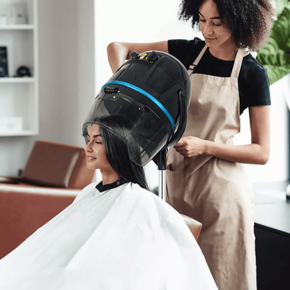 Professional Hooded Hair Dryer With Adjustable Stand  Wheels  1300W Bonnet Dryer For Salon  Home Us 4