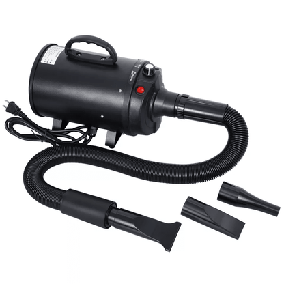 Pet Dog Hair Dryer 32HP  Adjustable Speed Grooming Blow Dryer With Heater  High Velocity 2400W Blac 6