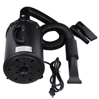 Pet Dog Hair Dryer 32HP  Adjustable Speed Grooming Blow Dryer With Heater  High Velocity 2400W Blac 1