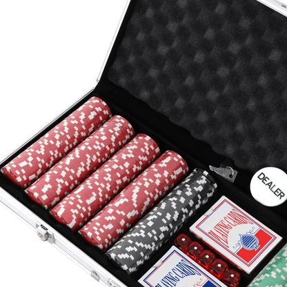 Texas Holdem Poker Chip Set With Aluminum Case Poker Chips For Blackjack And Casino Games 3