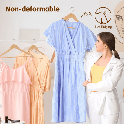 Premium Wooden Hangers NonSlip Coat  Clothes Hangers Swivel Hook Durable Natural Wood For Suits Jac 6