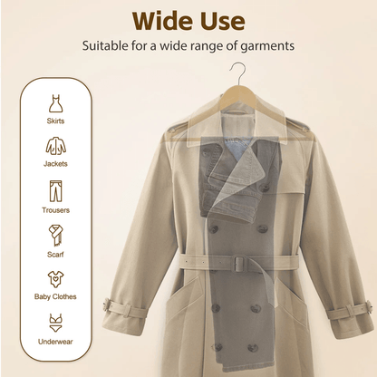 Premium Wooden Hangers NonSlip Coat  Clothes Hangers Swivel Hook Durable Natural Wood For Suits Jac 7