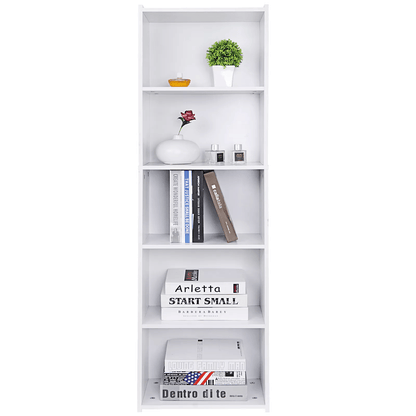 Modern Wood Cube Bookcase, Space-Saving Bookshelf & Display Shelf for Home or Office