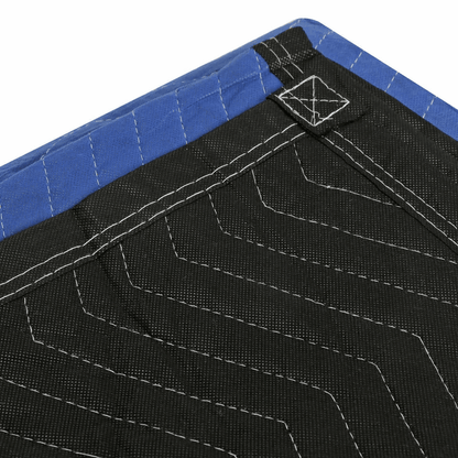 24 Moving Blankets 80x72  HeavyDuty Protective Furniture Packing Pads BlueBlack Quilted NonWoven Fa 5