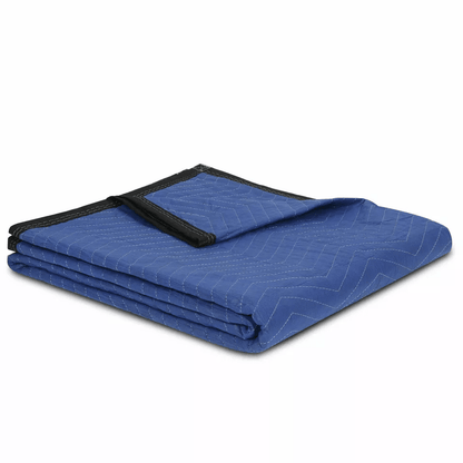 24 Moving Blankets 80x72  HeavyDuty Protective Furniture Packing Pads BlueBlack Quilted NonWoven Fa 3