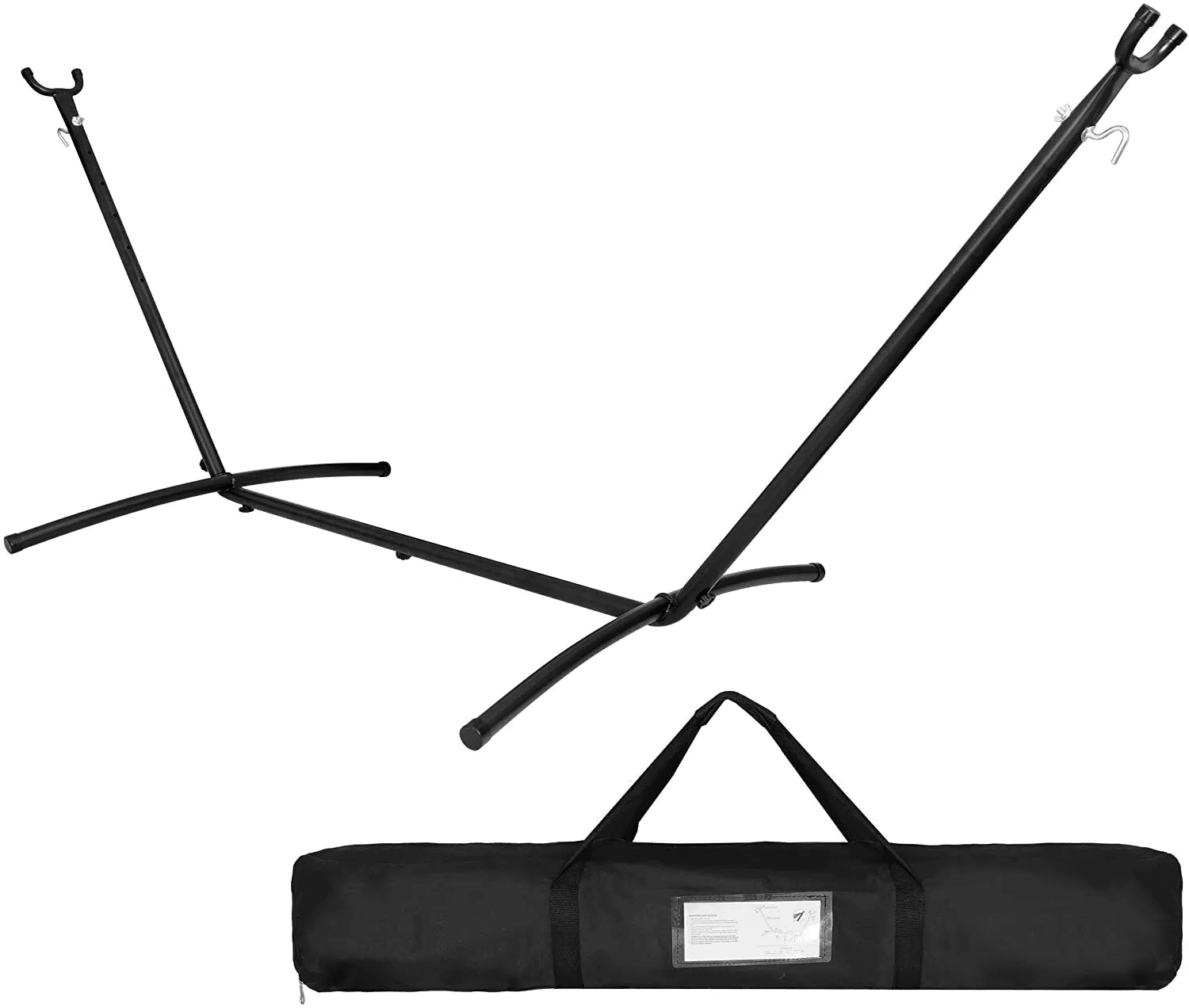 Heavy Duty Hammock Stand Adjustable Steel Frame With High Capacity  Carrying Case For IndoorOutdoor 1