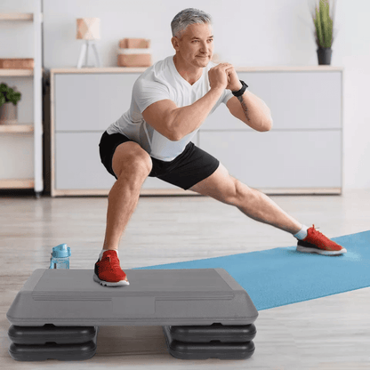 28 Aerobic Step Platform Trainer  Adjustable Exercise Stepper With NonSlip Surface  3 Height Levels 9