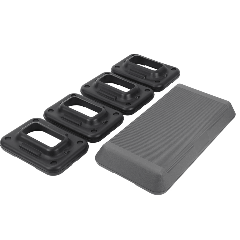 28 Aerobic Step Platform Trainer  Adjustable Exercise Stepper With NonSlip Surface  3 Height Levels 4