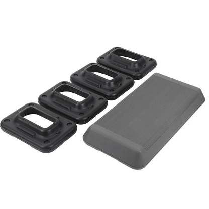 28 Aerobic Step Platform Trainer  Adjustable Exercise Stepper With NonSlip Surface  3 Height Levels 4