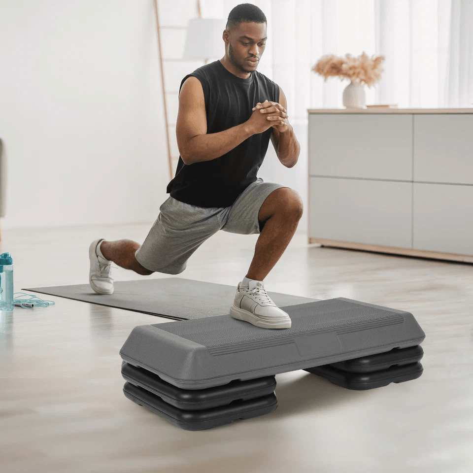 28 Aerobic Step Platform Trainer  Adjustable Exercise Stepper With NonSlip Surface  3 Height Levels 7