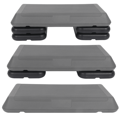 28 Aerobic Step Platform Trainer  Adjustable Exercise Stepper With NonSlip Surface  3 Height Levels 1