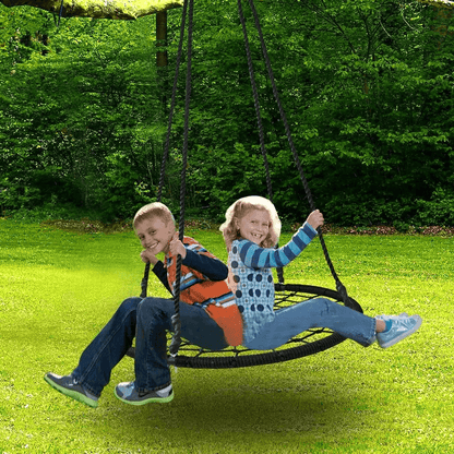 Extra Large Spider Web Saucer Swing Tree Swing Set With Adjustable Hanging Rope For Kids Backyard P 3
