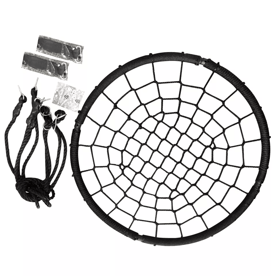 Extra Large Spider Web Saucer Swing Tree Swing Set With Adjustable Hanging Rope For Kids Backyard P 17