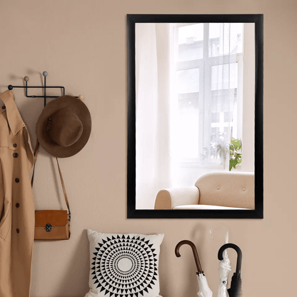 Rectangular Wall Mirror Bathroom Mirror Black PS Frame Vanity Mirror For Living Room Bedroom Or Off 7
